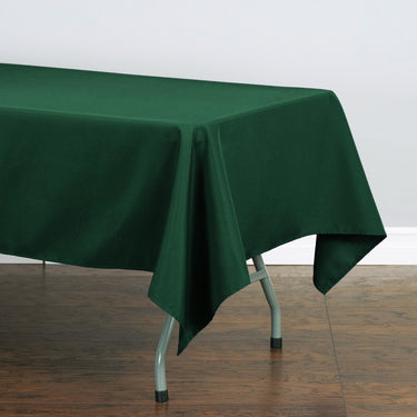 Bargain 60 X 102 In. Rectangular Polyester Tablecloth Hunter Green