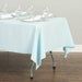 Bargain 60 X 126 In. Rectangular Polyester Tablecloth Baby Blue