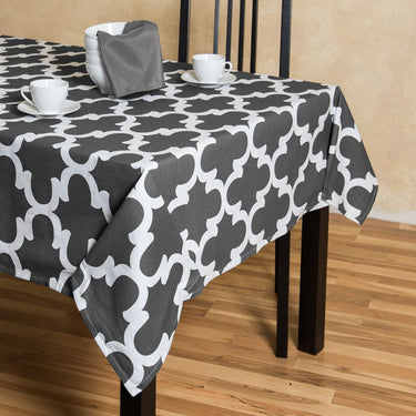 60 X 126 in. Rectangular Trellis Cotton Tablecloth (7 colors)