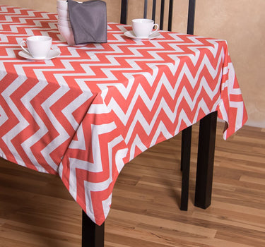 60 X 126 in. Rectangular Chevron Cotton Tablecloth (14 Colors)