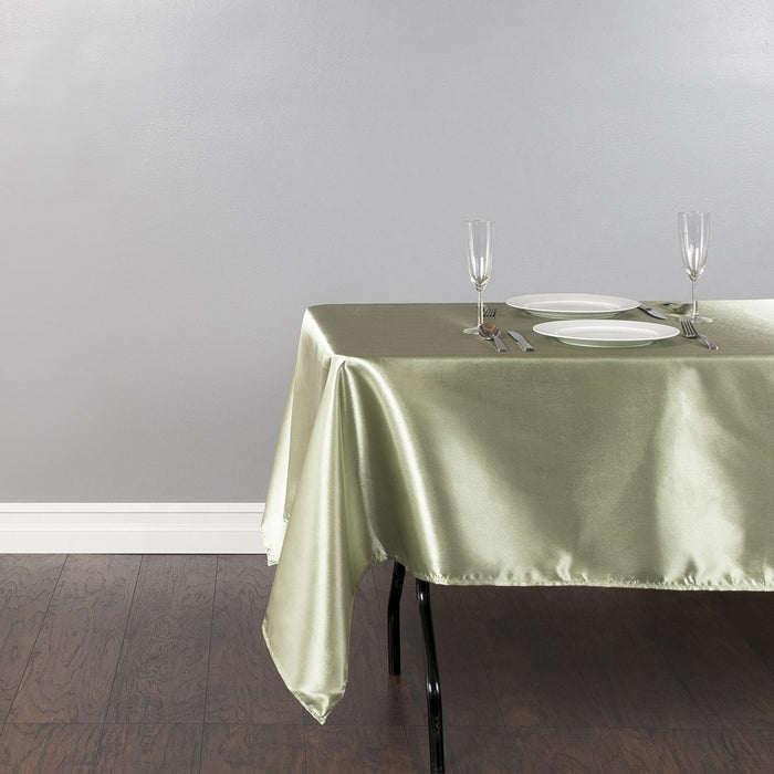 Bargain 60 X 126 In. Rectangular Satin Tablecloth Reseda