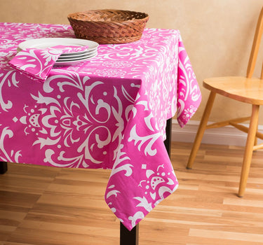 60 in. Square Vintage Royalty Cotton Tablecloth (3 Colors)