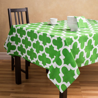 60 X 84 in. Rectangular Trellis Cotton Tablecloth (12 Colors)