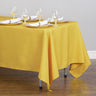 Bargain 70 x 120 in. Rectangular Polyester Tablecloth Gold