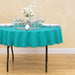 70 in. Round Polyester Tablecloth Turquoise