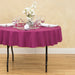 70 in. Round Polyester Tablecloth Purple Wine
