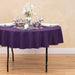70 in. Round Polyester Tablecloth Purple