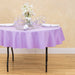 70 in. Round Polyester Tablecloth Lavender