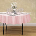 70 in. Round Polyester Tablecloth Pink