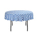 70 in. Round Tablecloth Blue & White Checkered