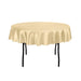 70 in. Round Satin Tablecloth Gold