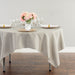 70 in. Square Polyester Tablecloth Silver
