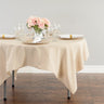 Bargain 70 In. Square Polyester Tablecloth Beige