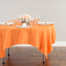 70 in. Square Polyester Tablecloth Orange