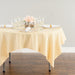 70 in. Square Polyester Tablecloth Cantaloupe