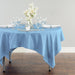 70 in. Square Polyester Tablecloth Serenity Blue