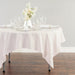 70 in. Square Polyester Tablecloth Light Pink