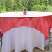 72 in. Square Satin Overlay Strawberry Ice