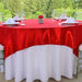 72 in. Square Satin Overlay Red