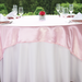 72 in. Square Satin Overlay Pink