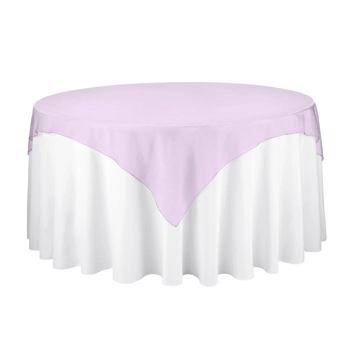 Bargain 60 in. Square Organza Overlay (18 Colors)