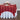 72 in. Square Sequin Overlay Red