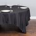 Bargain 85 in. Square Polyester Tablecloth Black