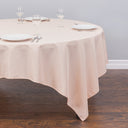 Bargain 85 In. Square Polyester Tablecloth Peach