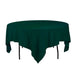 85 in. Square Polyester Tablecloth Hunter Green