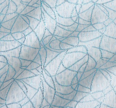 Bargain 85 in. Square Abstract Silk Embroidered Polyester Tablecloth