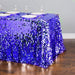 88 X 130 in. Rectangular Payette Sequin Tablecloth Royal Blue