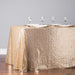 88 X 154 in. Rectangular Sequin Tablecloth Gold