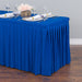 8 ft. Fitted Table Skirt Royal Blue