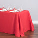 90 x 132 in. Rectangular Polyester Tablecloth Red