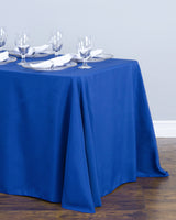 90 X 132 in. Rectangular with Round Corners Polyester Tablecloth