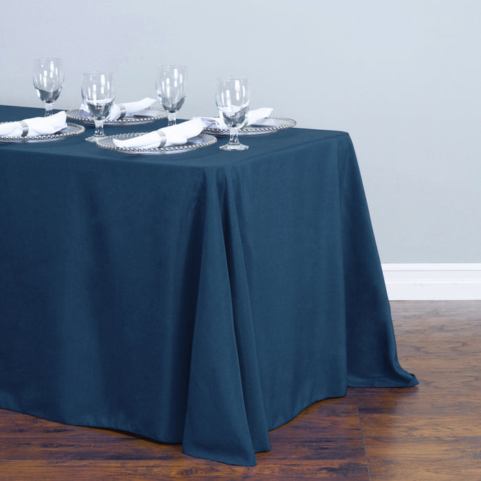 90 X 132 in. Rectangular Polyester Tablecloth (25 Colors)