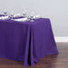90 x 132 in. Rectangular Polyester Tablecloth Purple