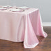 90 x 156 in. Rectangular Satin Tablecloth Pink