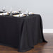 90 x 156 in. Rectangular Polyester Tablecloth Black