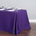 Bargain 90 X 156 In. Rectangular Polyester Tablecloth Purple