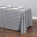 91 x 156 in. Rectangular Polyester Tablecloth Red & White Checkered