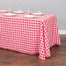 90 X 156 in. Rectangular Polyester Tablecloth Green & White Checkered
