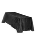 90 X 156 in. Rectangular Pintuck Tablecloth Black