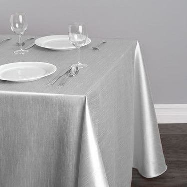 90 X 132 in. Rectangular Shantung Silk Tablecloth (9 Colors)