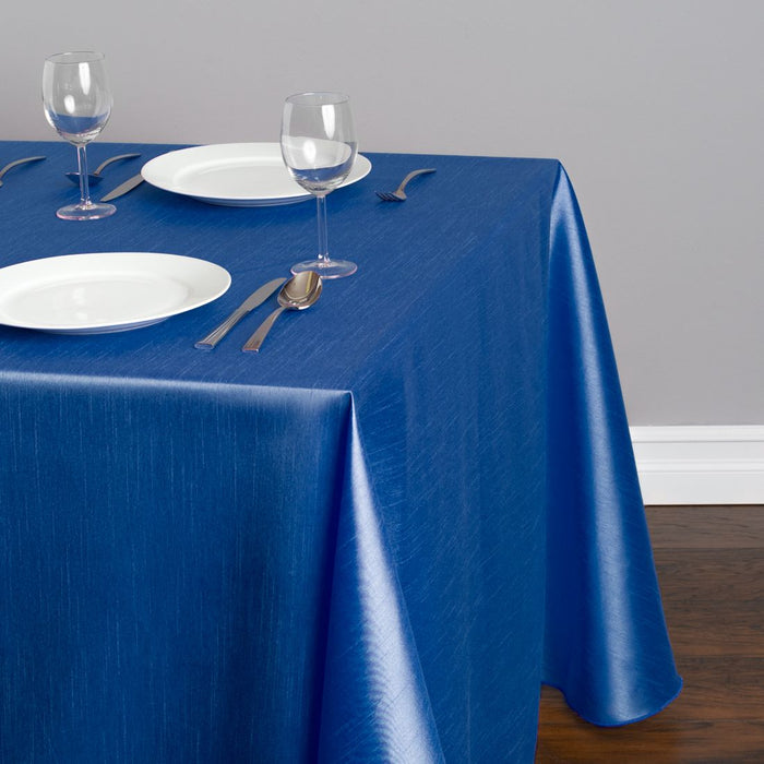 90 X 156 in. Rectangular Shantung Silk Tablecloth Royal Blue