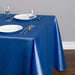 90 X 156 in. Rectangular Shantung Silk Tablecloth Royal Blue