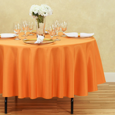 90 in. Round Polyester Tablecloth (20 Colors)