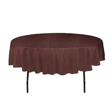 90 in. Round Pintuck Tablecloth (3 Colors)