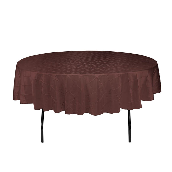 90 in. Round Pintuck Tablecloth (8 Colors)