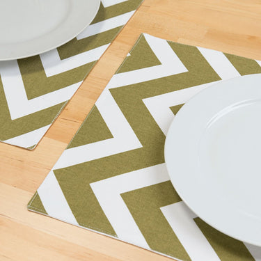13 X 19 in. Chevron Cotton Placemats 4/Pack (13 Colors)